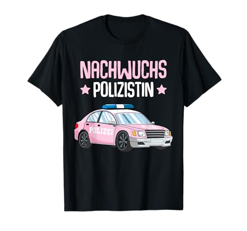 Nachwuchs Polizistin Polizei Mädchen Kinder T-Shirt von Polizeiauto Geschenke