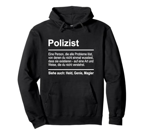 Polizist Definition Lustig Spruch Männer Beruf Polizist Pullover Hoodie von Polizist Definition Geschenke Herren Polizei