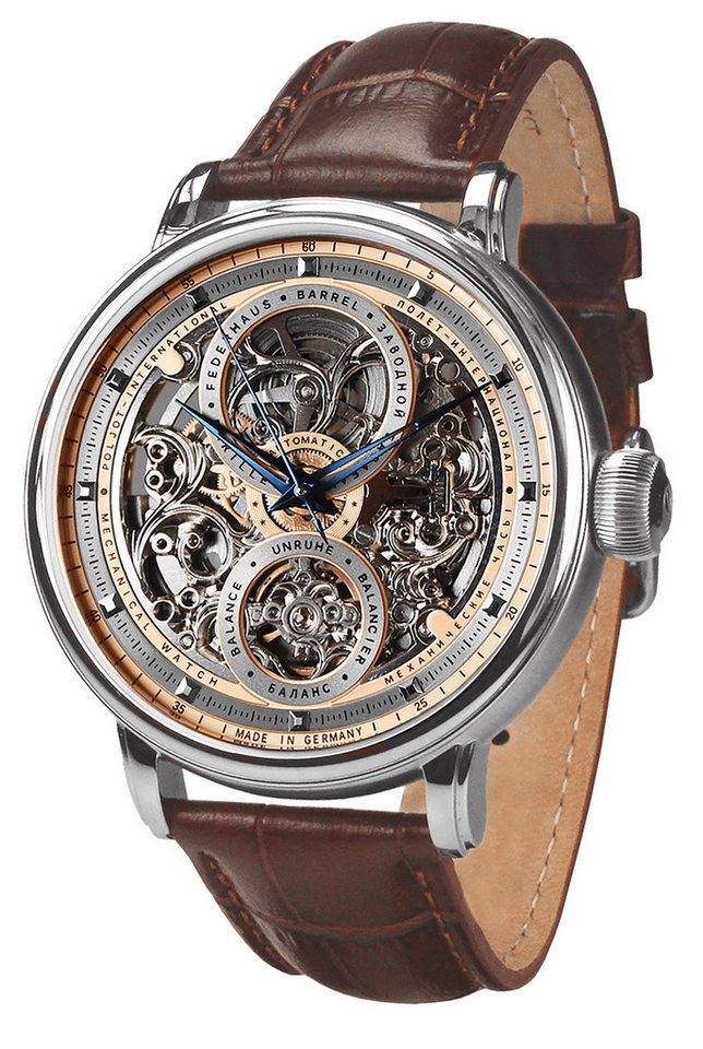 Poljot International Automatikuhr Automatik Hermitage Braun/Silberfarben von Poljot International