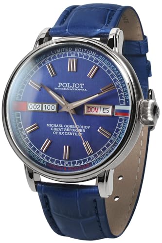 Poljot-International Herrenuhr Automatik Gorbatchov Blau LE 36NH.4200114 von Poljot-International