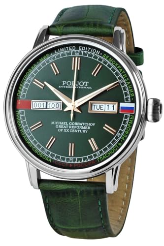 Poljot-International Herrenuhr Automatik Gorbatchov Grün LE 36NH.4200115 von Poljot-International
