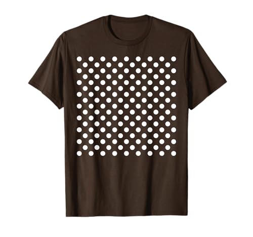 Polka Dots Braun Weiß, Für Frauen Mädchen Gepunktet T-Shirt von Polka Dot Gifts by Art Like Wow