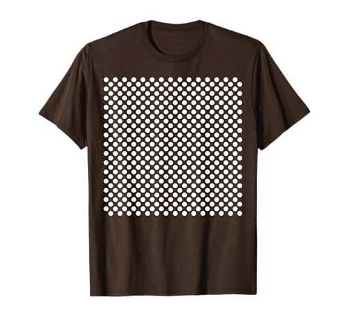 Polka Dots Braun und Weiß für Frauen Mädchen gepunktet T-Shirt von Polka Dot Gifts by Art Like Wow