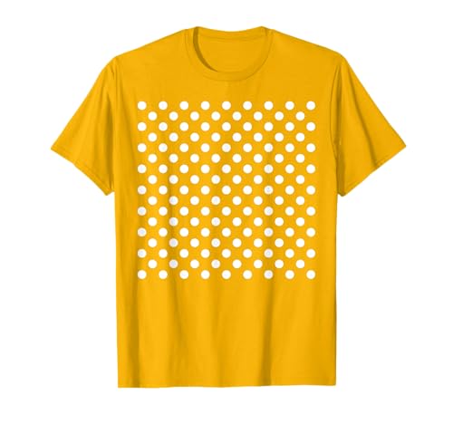 Polka Dots Gelb und Weiß für Frauen Mädchen, gepunktet T-Shirt von Polka Dot Gifts by Art Like Wow