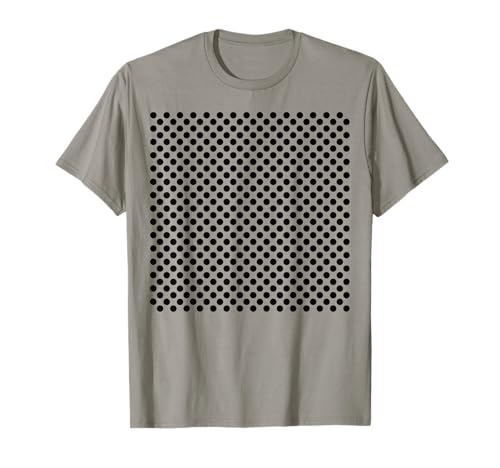 Polka Dots Grau und Schwarz für Frauen Mädchen gepunktet T-Shirt von Polka Dot Gifts by Art Like Wow