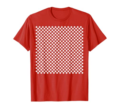 Polka Dots Rot und Weiß für Frauen Mädchen gepunktet T-Shirt von Polka Dot Gifts by Art Like Wow