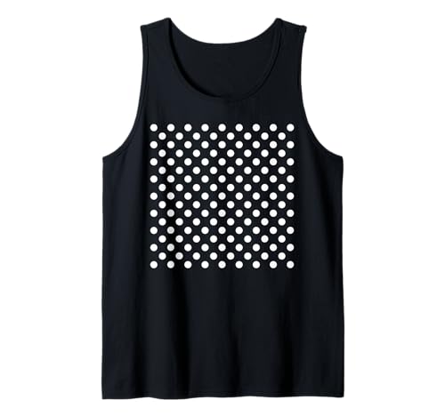 Polka Dots Schwarz, Weiß für Frauen und Mädchen gepunktet Tank Top von Polka Dot Gifts by Art Like Wow