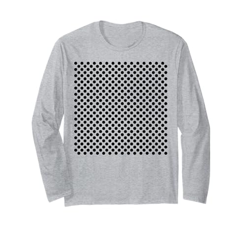 Polka Dots Weiß und Schwarz für Frauen Mädchen gepunktet Langarmshirt von Polka Dot Gifts by Art Like Wow