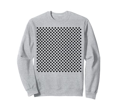 Polka Dots Weiß und Schwarz für Frauen Mädchen gepunktet Sweatshirt von Polka Dot Gifts by Art Like Wow
