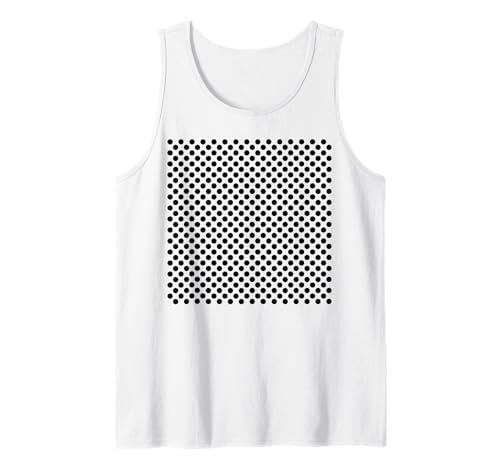 Polka Dots Weiß und Schwarz für Frauen Mädchen gepunktet Tank Top von Polka Dot Gifts by Art Like Wow