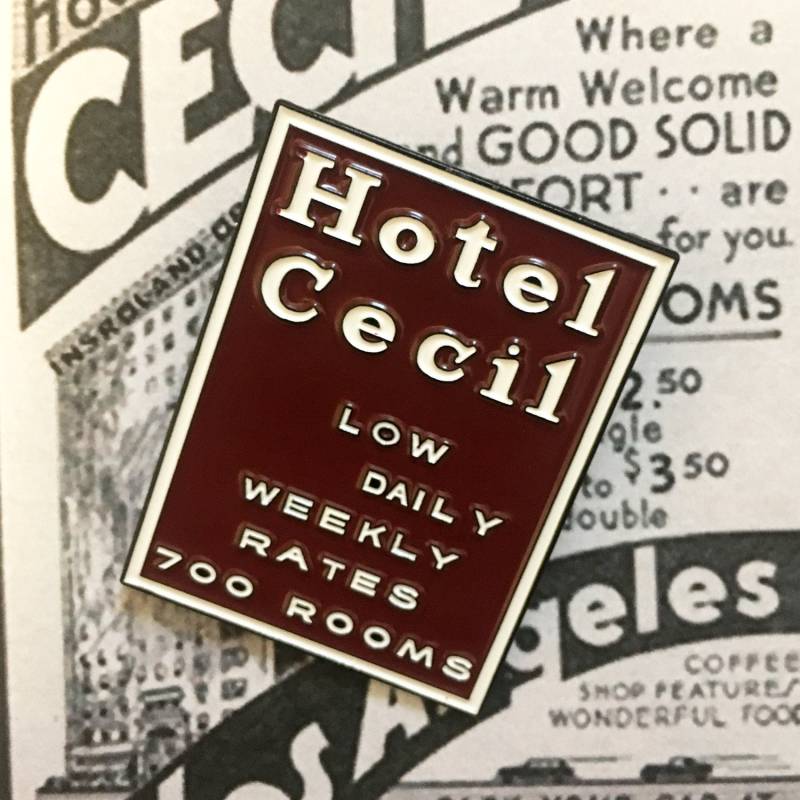 Hotel Cecil Anstecknadel Hotel Cecil Anstecknadel von Polkadotsplus