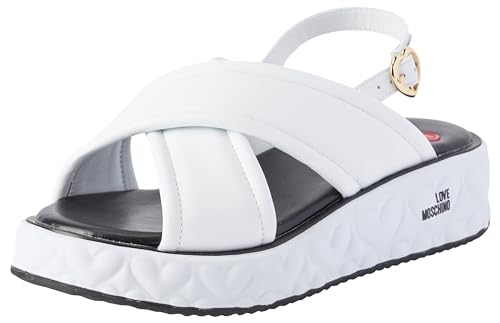 Love Moschino Damen Ja16325i0iie0100 Sandale, Weiß, 35 EU von Pollini