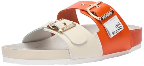 Love Moschino Damen Ja28243G0iiae10B Sandale, beige, 35 EU von Pollini