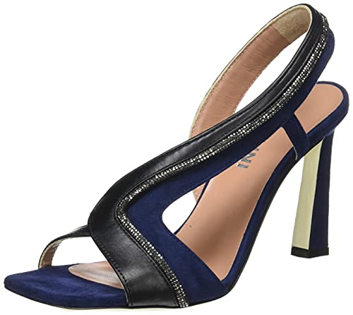 Pollini Damen Kollektion Fw21 Damensandalen aus Leder und Wildleder Karluv Most Sandale, Fadenmuster, 36 EU von Pollini