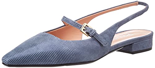 Pollini Damen Ballerina, Denimblau, 36 EU von Pollini