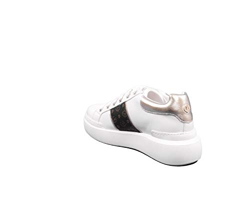 Pollini Damen Schuhe Weiß/Platin/Schwarz TA1503 4G07Q von Pollini