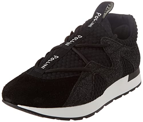 Pollini Damen Sneaker, Schwarz, 37 EU von Pollini