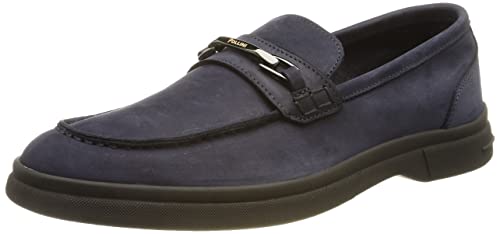 Pollini Herren Schuh Fahrer-Slipper, blau, 44 EU von Pollini