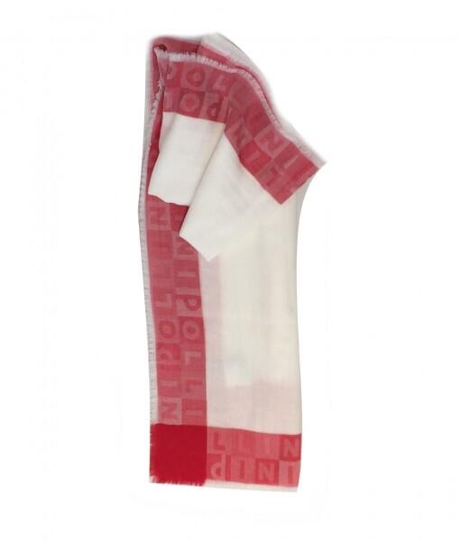 Pollini - Pollini leichtes Sommertuch, Weiß / Rot von Pollini