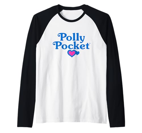 Polly Pocket – blaues Logo Raglan von Polly Pocket
