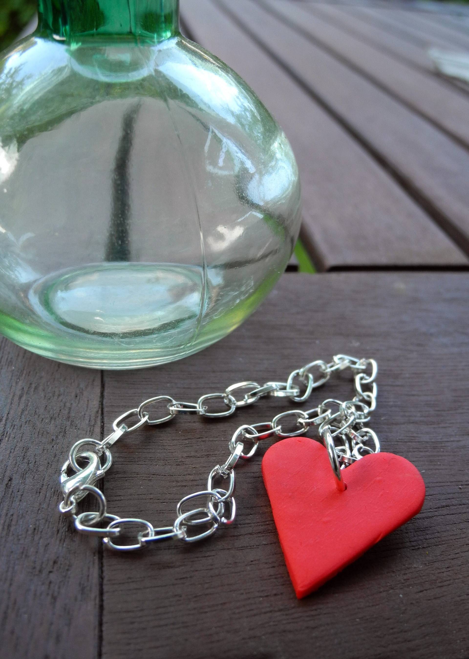 Armband Mit Herz Aus Fimo - Hand Made Armband Mit Herz Aus Fimo - Hand Made von PollyAndMore