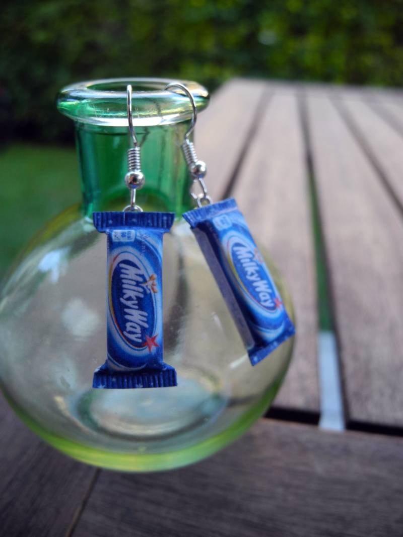 Leckere Schoko-Riegel - Hängeohrringe Aus Fimo Hand Made von PollyAndMore