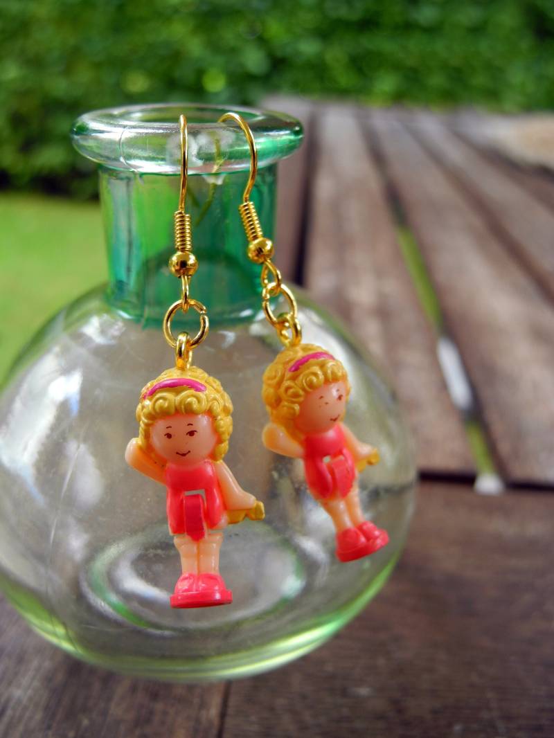 Polly Pocket Hängeohrringe Hand Made von PollyAndMore