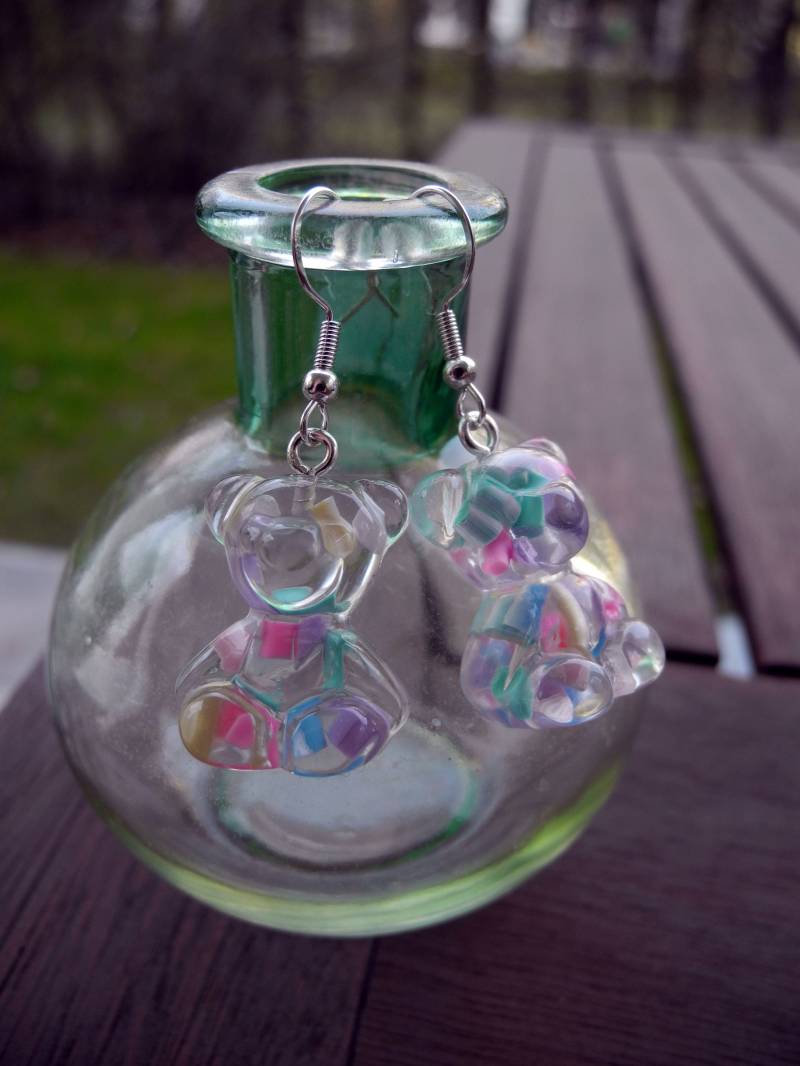 Süße Bärchen - Ohrringe Aus Fimo Hand Made von PollyAndMore