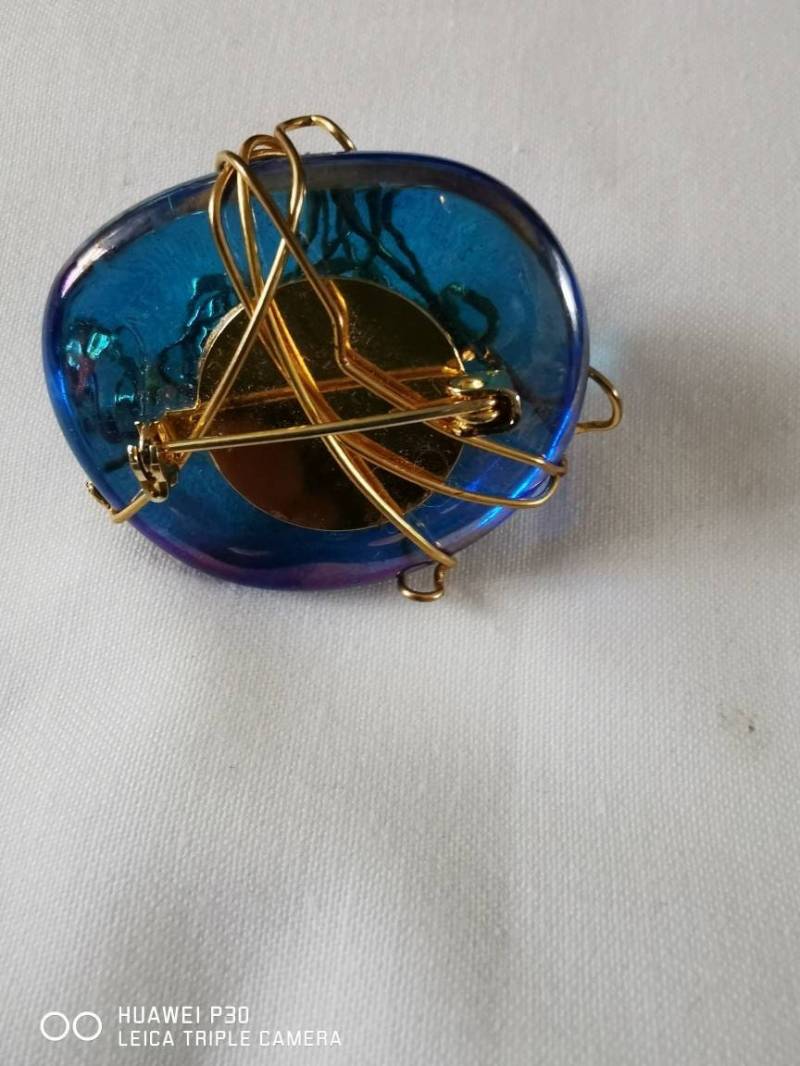 Eine Schöne Handgemachte Glas-&draht-Brosche. | Ungewöhnlich von Pollyvintagera