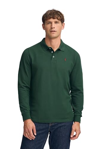 Polo Club Herren Poloshirt Kurzarm Grün Regular Fit Baumwolle Männer Polohemd Longsleeve von Polo Club