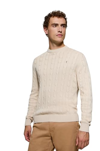 Polo Club Strickpullover Zopfmuster Herren Baumwolle - Sweater Coton von Polo Club