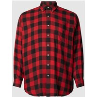 Polo Ralph Lauren Big & Tall PLUS SIZE Freizeithemd mit Gitterkaro in Rot, Größe 4XL von Polo Ralph Lauren Big & Tall