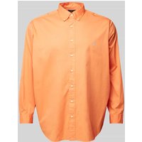 Polo Ralph Lauren Big & Tall PLUS SIZE Freizeithemd mit Button-Down-Kragen in Orange, Größe XXL von Polo Ralph Lauren Big & Tall