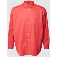 Polo Ralph Lauren Big & Tall PLUS SIZE Freizeithemd mit Button-Down-Kragen in Rot, Größe 4XL von Polo Ralph Lauren Big & Tall