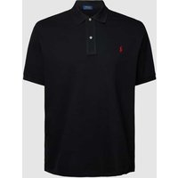 Polo Ralph Lauren Big & Tall PLUS SIZE Poloshirt mit Logo-Stitching in Black, Größe XXXL von Polo Ralph Lauren Big & Tall