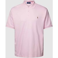 Polo Ralph Lauren Big & Tall PLUS SIZE Poloshirt mit Logo-Stitching in Pink, Größe 4XL von Polo Ralph Lauren Big & Tall