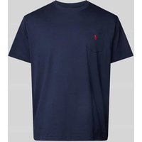 Polo Ralph Lauren Big & Tall PLUS SIZE T-Shirt mit Brusttasche in Marine, Größe 5XL von Polo Ralph Lauren Big & Tall