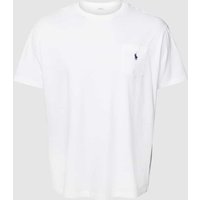 Polo Ralph Lauren Big & Tall PLUS SIZE T-Shirt mit Brusttasche in Weiss, Größe 5XL von Polo Ralph Lauren Big & Tall