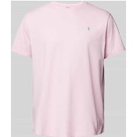 Polo Ralph Lauren Big & Tall PLUS SIZE T-Shirt mit Label-Stitching in Pink, Größe 4XL von Polo Ralph Lauren Big & Tall