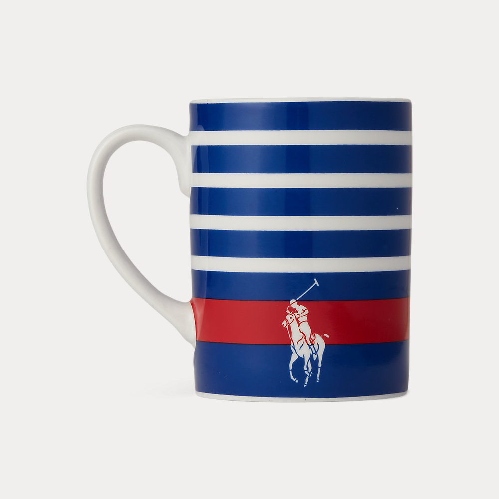 Gestreifte Tasse mit Pony von Polo Ralph Lauren Home