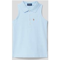 Polo Ralph Lauren Kids Regular Fit Poloshirt im ärmellosen Design in Bleu, Größe 104 von Polo Ralph Lauren Kids