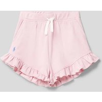 Polo Ralph Lauren Kids Regular Fit Shorts mit Volantsaum in Hellrosa, Größe 104 von Polo Ralph Lauren Kids