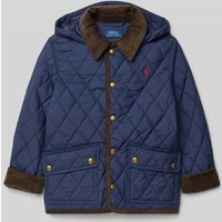 Polo Ralph Lauren Kids Steppjacke mit Label-Stitching und Pattentaschen in Marine, Größe 122 Polo Ralph Lauren Kids Steppjacke mit Label-Stitching und Pattentaschen in Marine, Größe 122 von Polo Ralph Lauren Kids