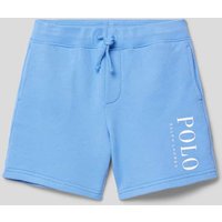 Polo Ralph Lauren Kids Sweatshorts mit Label-Print in Bleu, Größe 122 von Polo Ralph Lauren Kids