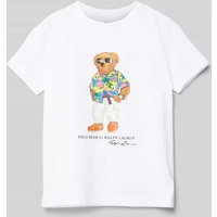 Polo Ralph Lauren Kids T-Shirt mit Label-Print in Weiss, Größe 110 von Polo Ralph Lauren Kids