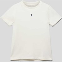 Polo Ralph Lauren Kids T-Shirt mit Label-Stitching in Offwhite, Größe 104 von Polo Ralph Lauren Kids