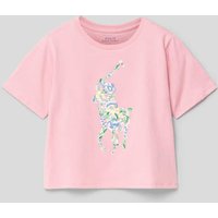 Polo Ralph Lauren Kids T-Shirt mit Label-Stitching in Rosa, Größe 104 von Polo Ralph Lauren Kids