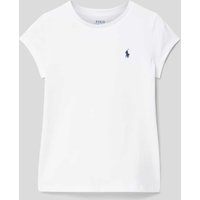 Polo Ralph Lauren Kids T-Shirt mit Label-Stitching in Weiss, Größe 110 von Polo Ralph Lauren Kids