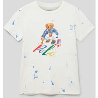 Polo Ralph Lauren Kids T-Shirt mit Motiv-Print in Offwhite, Größe 92 von Polo Ralph Lauren Kids