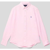 Polo Ralph Lauren Teens Hemd mit Label-Stitching in Hellrosa, Größe 140 von Polo Ralph Lauren Teens